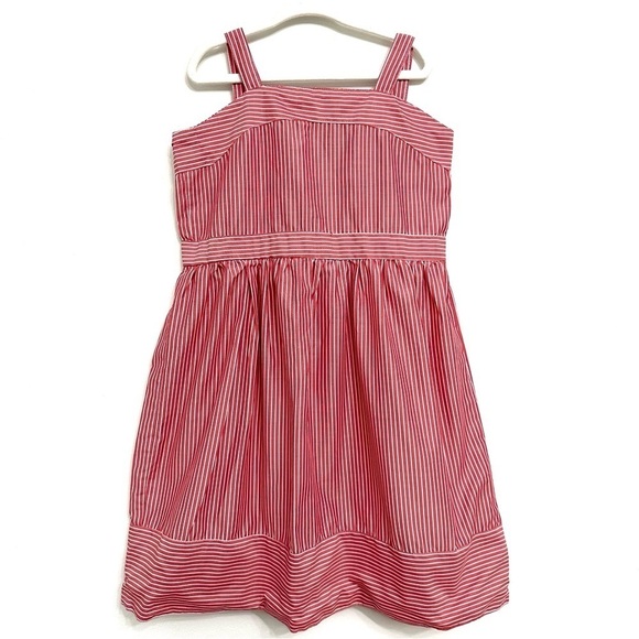 EUC A.T.U.N Red and White Striped Dress Size 8-9 Yr - Picture 1 of 3